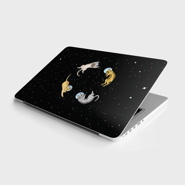 Cats In Space By The Doodleist - Laptop Skins