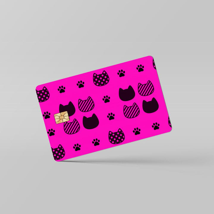 cat-pattern-01-card By Sleeky India. Debit Card skins, Credit Card skins, Card skins in India, Atm card skins, Bank Card skins, Skins for debit card, Skins for debit Card, Personalized card skins, Customised credit card, Customised dedit card, Custom card skins