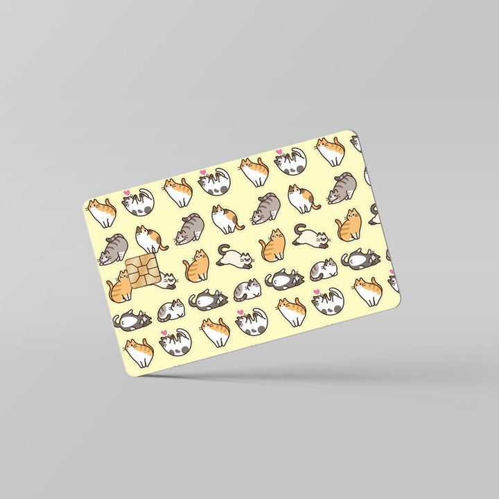 cat-pattern-02-card By Sleeky India. Debit Card skins, Credit Card skins, Card skins in India, Atm card skins, Bank Card skins, Skins for debit card, Skins for debit Card, Personalized card skins, Customised credit card, Customised dedit card, Custom card skins