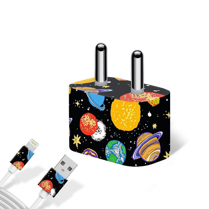 Celestial - charger skins for apple charger 5W by Sleeky India
