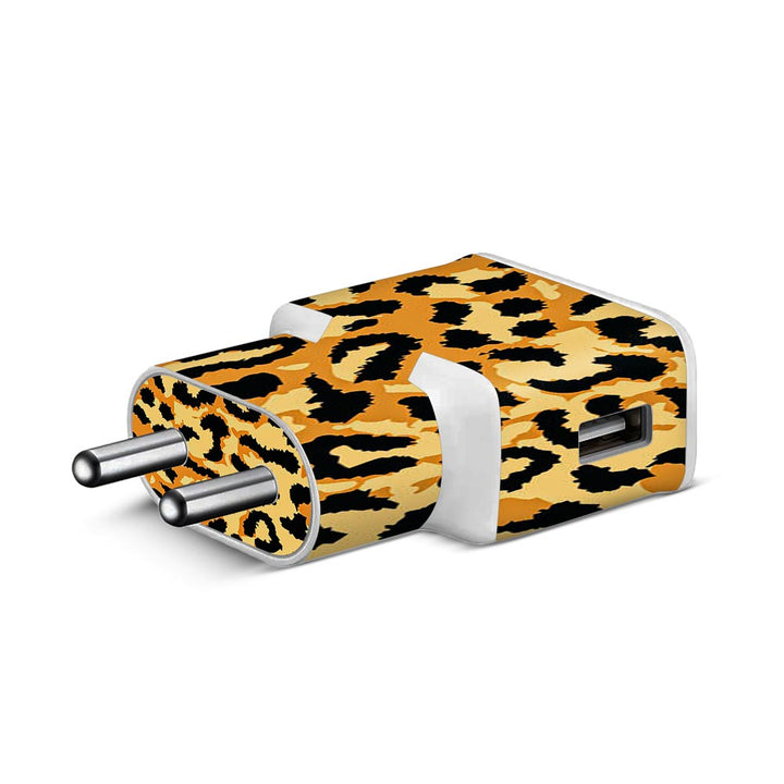 cheetah camo skin for Samsung S8 Charger by sleeky india 