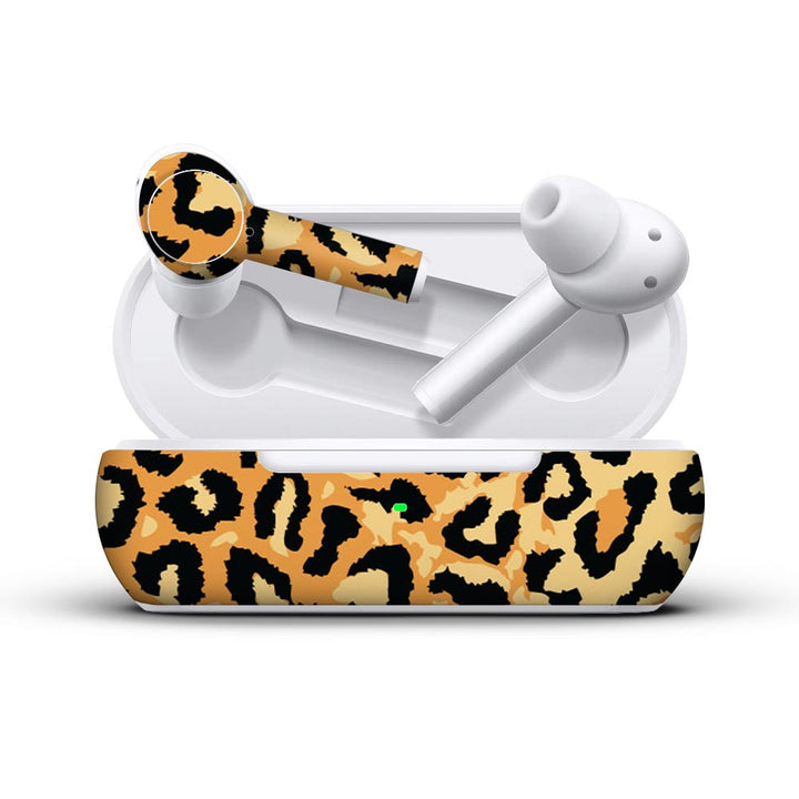 cheetah camo skin for oneplus buds Z by sleeky india 