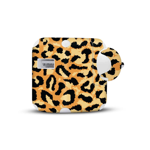 Cheetah Camo skin for apple 10W charger 2019 by sleeky india 