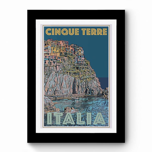Cinque Terre Italia - Framed Poster