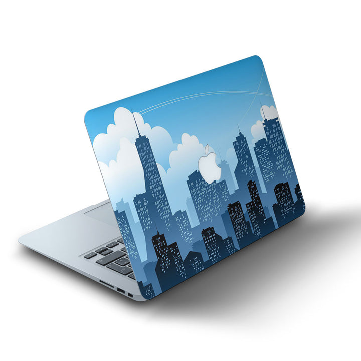 Cityscape Blue Sky - MacBook Skins