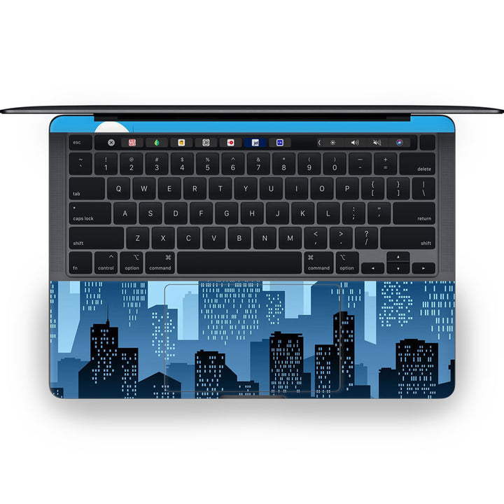 Cityscape Blue Sky - MacBook Skins