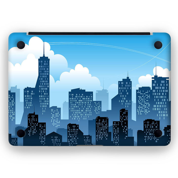 Cityscape Blue Sky - MacBook Skins