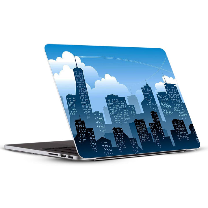 Cityscape Blue Sky - Laptop Skins