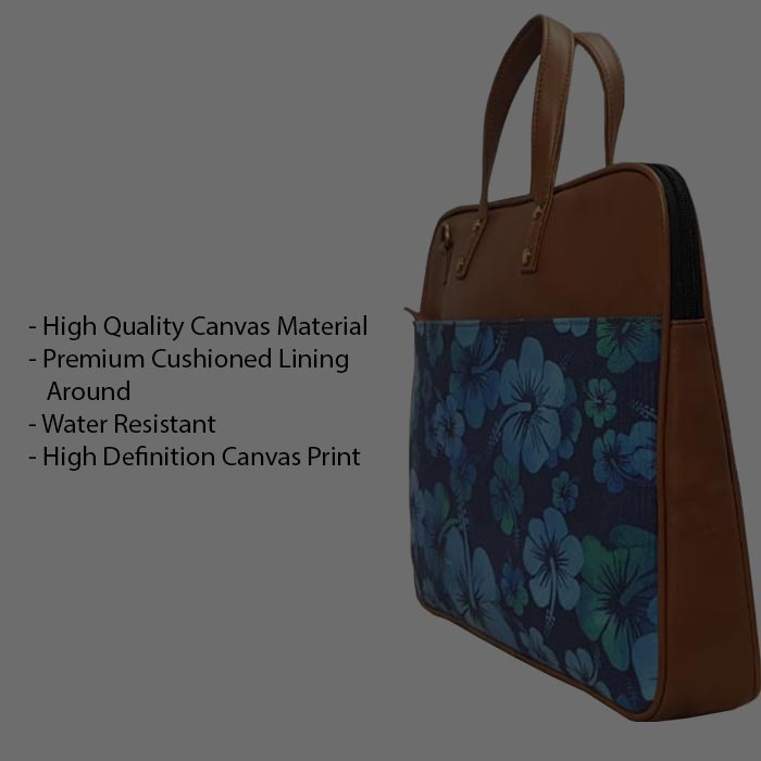 Orange Pattern Camo - Premium Laptop Bag