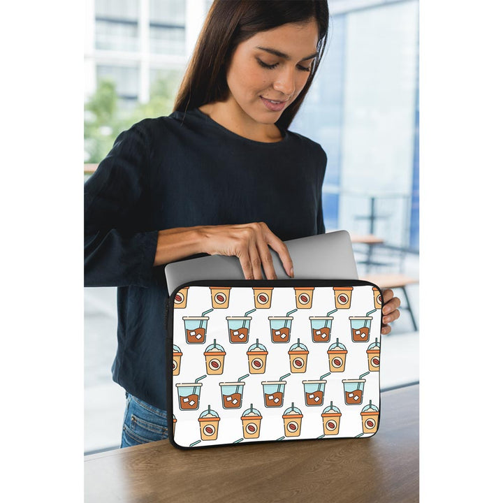 Cold Coffee Pattern - Laptop Sleeve