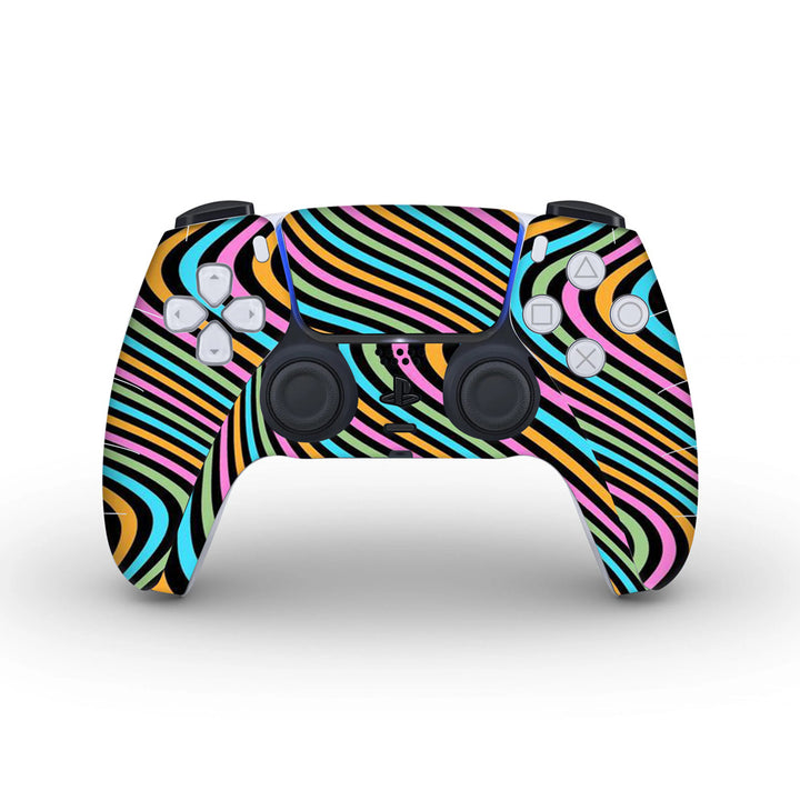 Color Lines - Skins for PS5 controller by Sleeky India