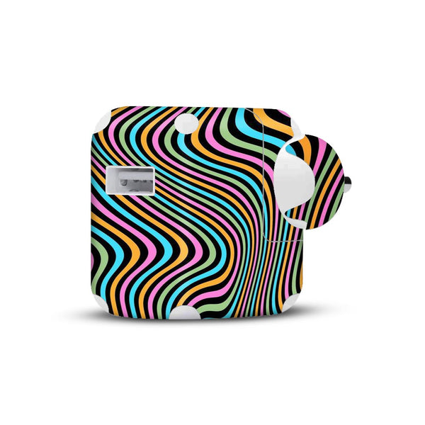 Color Lines -  charger skins for Apple 10 watt by Sleeky India