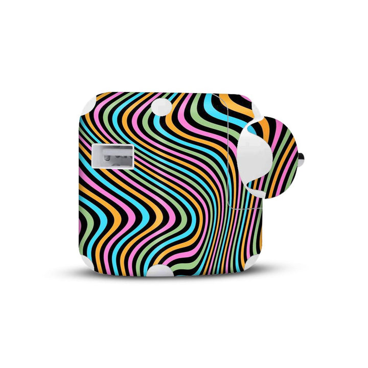 Color Lines -  charger skins for Apple 10 watt by Sleeky India