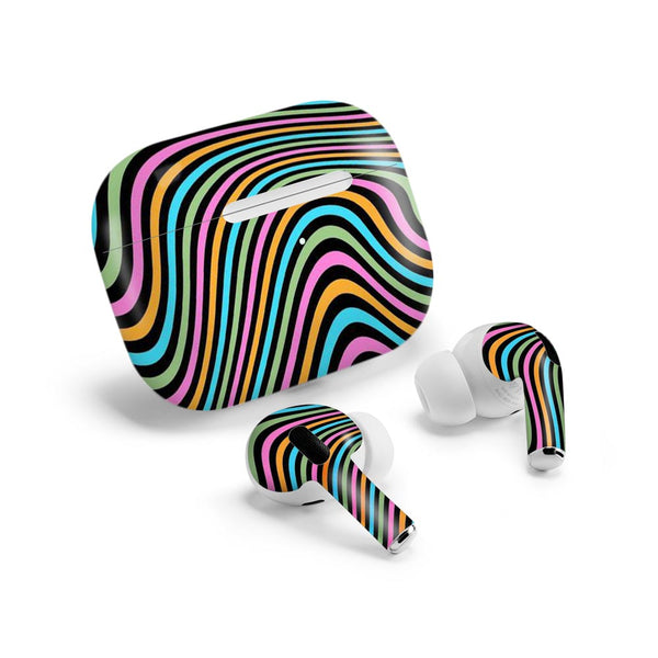 Color Lines -  Airpods pro skin by sleeky india