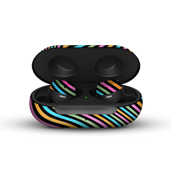 Color Lines - Galaxy Buds/Buds Plus/Buds Pro Skins by Sleeky India