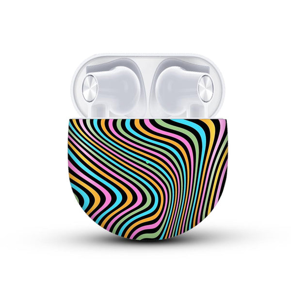 Color Lines - OnePlus Buds Skins by Sleeky India