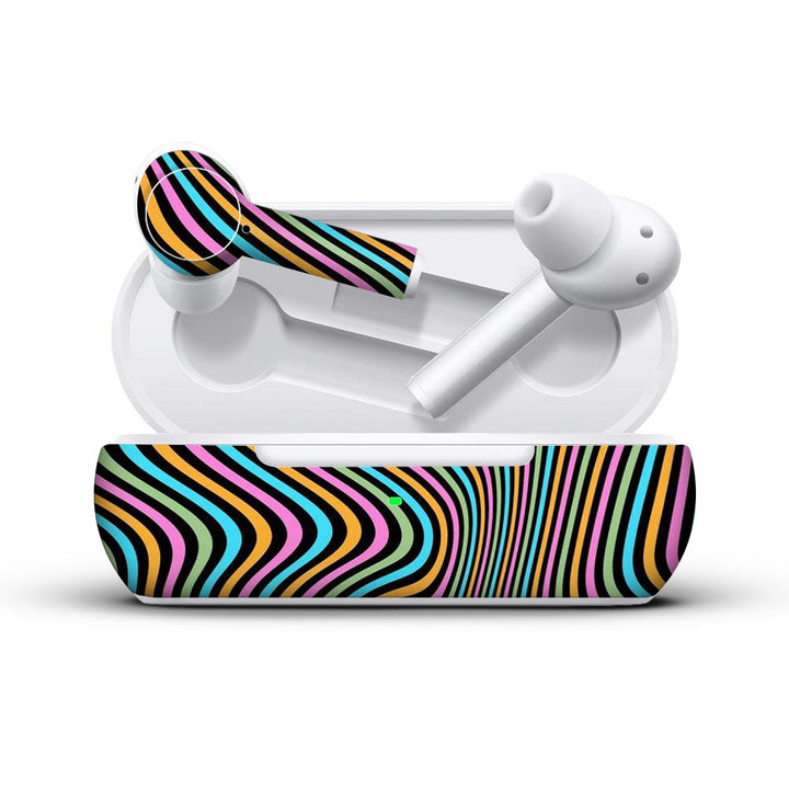 Color Lines = skin for oneplus buds Z by sleeky india