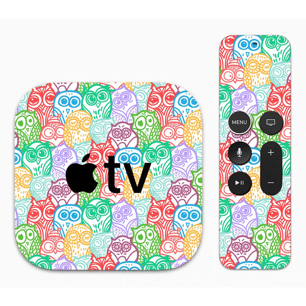 Colorful Owl Pattern - Apple TV Skin