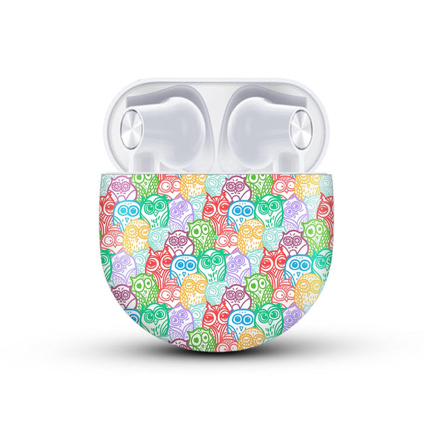 Colorful Owl Pattern - Oneplus Buds Skin