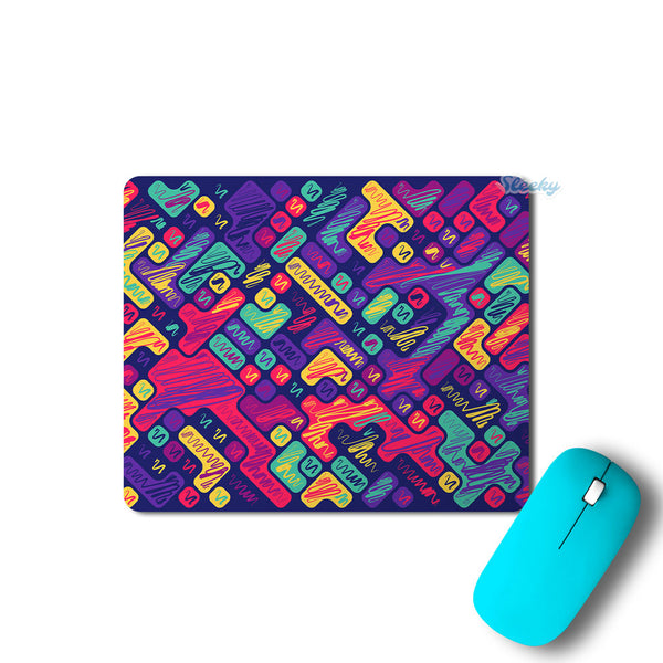 Colorful Scribbled Blocks - Mousepad