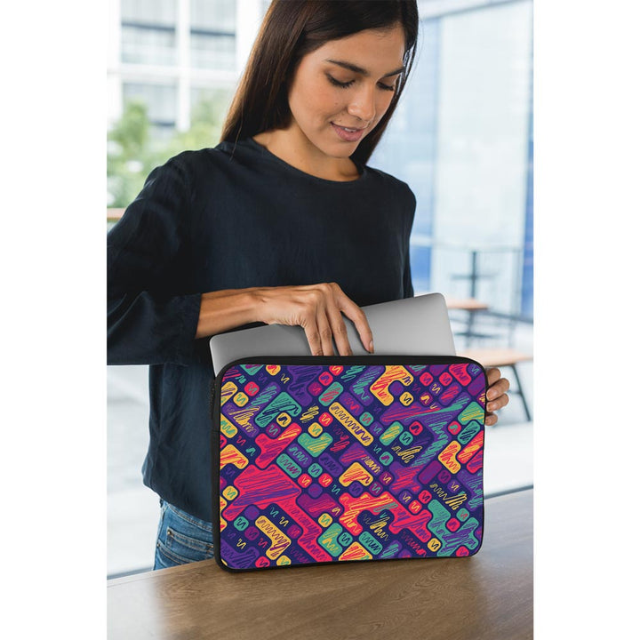 Colorful Scribbled Blocks  - Laptop Sleeve