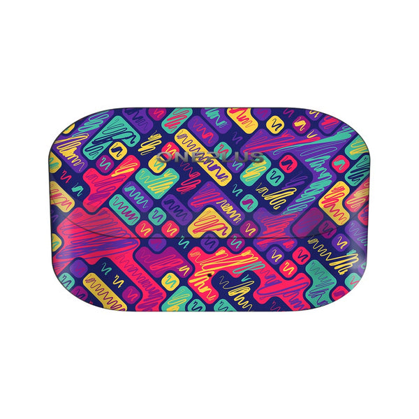 Colorful Scribbled Blocks - OnePlus Nord Buds Skin