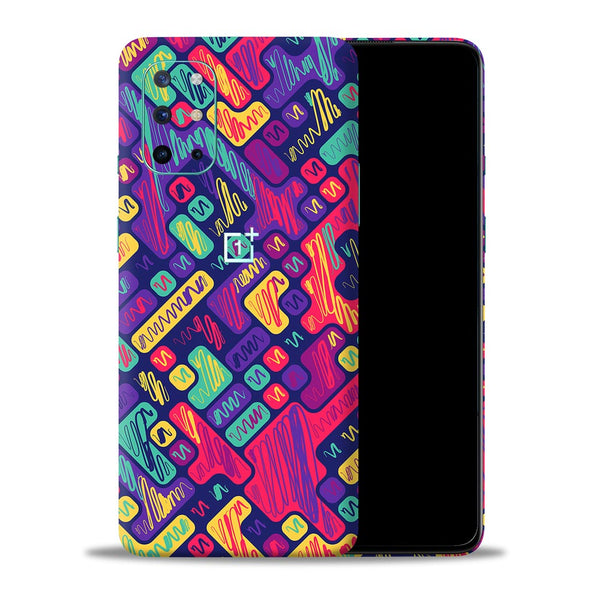 Colorful Scribbled Blocks - Mobile Skin