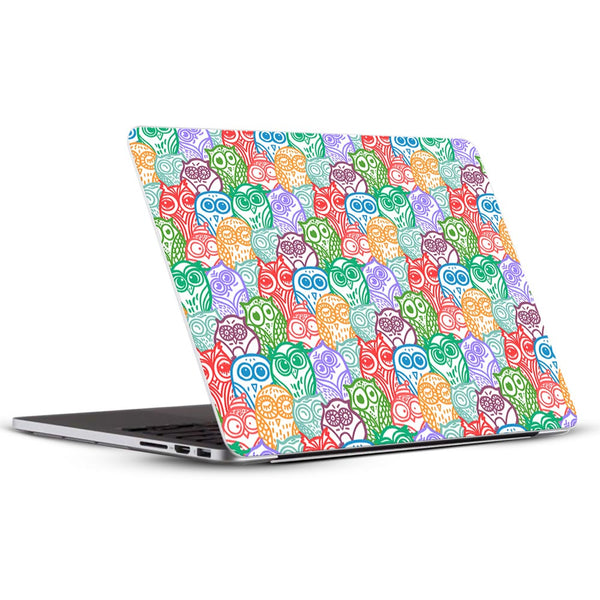 Colorfull Owl Pattern - Laptop Skins