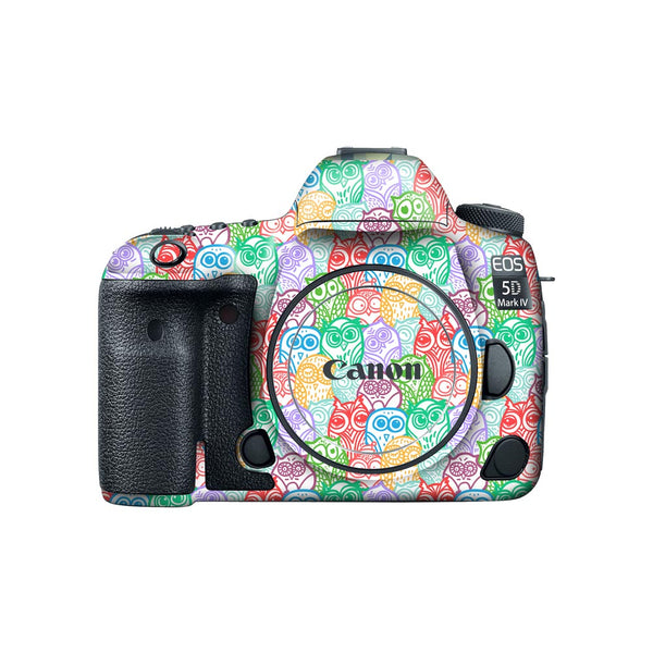 Colorfull Owl Pattern - Canon Camera Skins