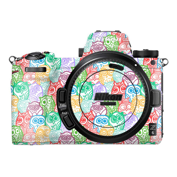 Colorfull Owl Pattern - Nikon Camera Skins
