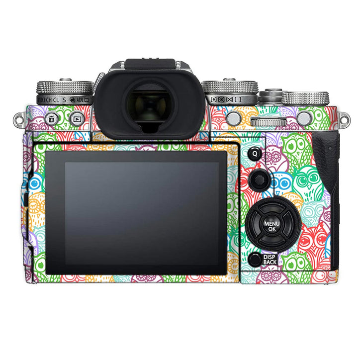 Colorfull Owl Pattern - FujiFilm Camera Skin