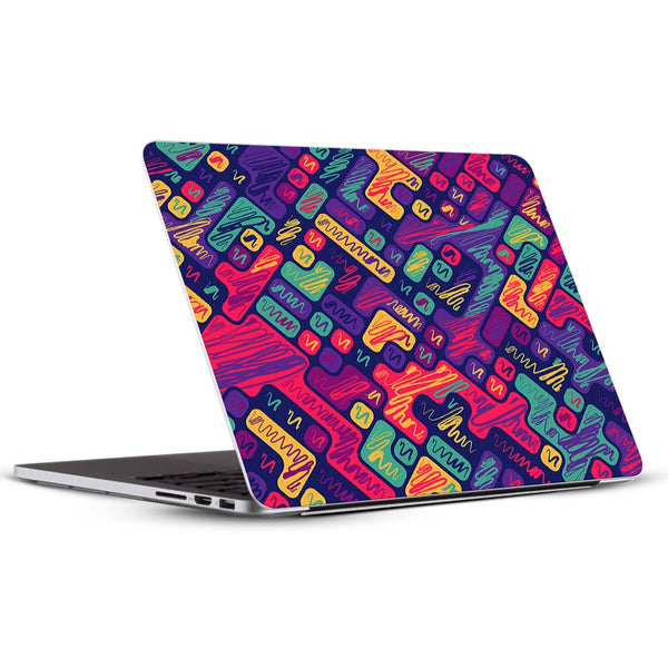Colorfull Scribbled Blocks - Laptop Skins