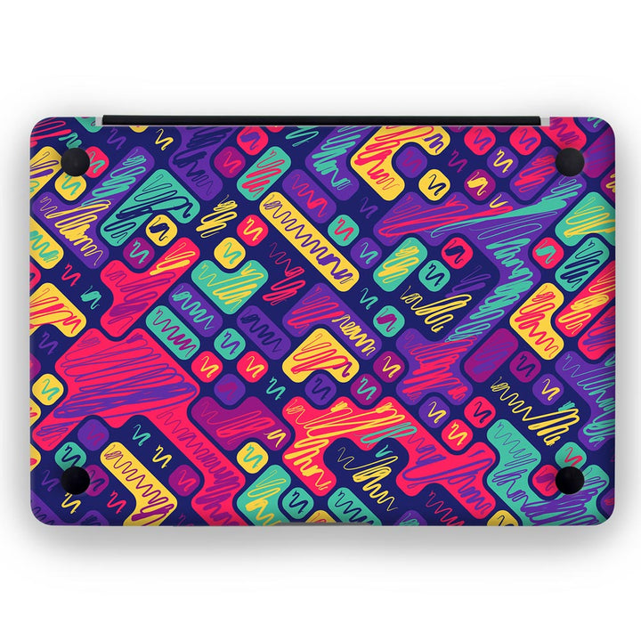 Colorfull Scribbled Blocks - MacBook Skins