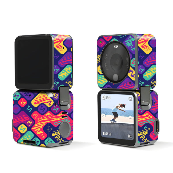 Colorfull Scrimbbled Blocks Dji Action 2 