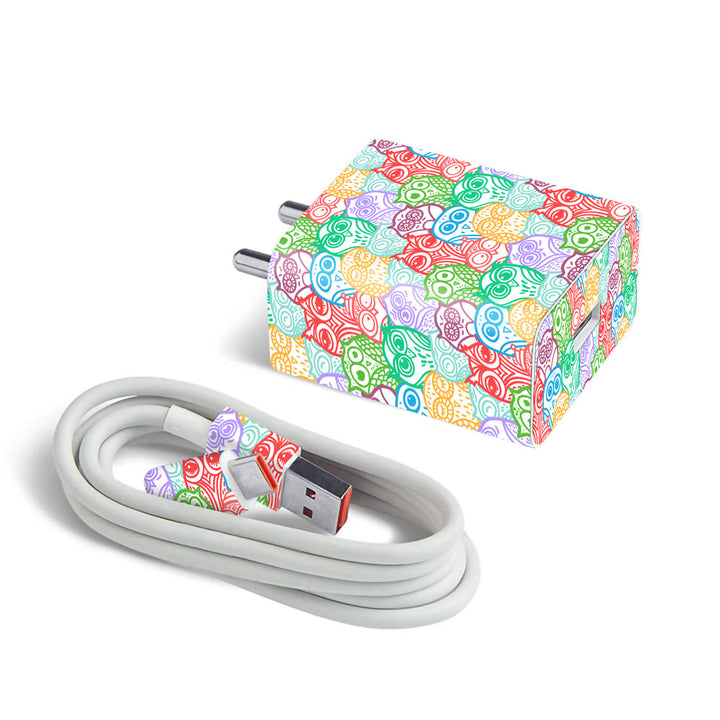 Colorful Owl Pattern - MI 22.5W & 33W Charger Skin