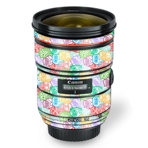 Colorfull Owl Pattern - Canon Lens Skin