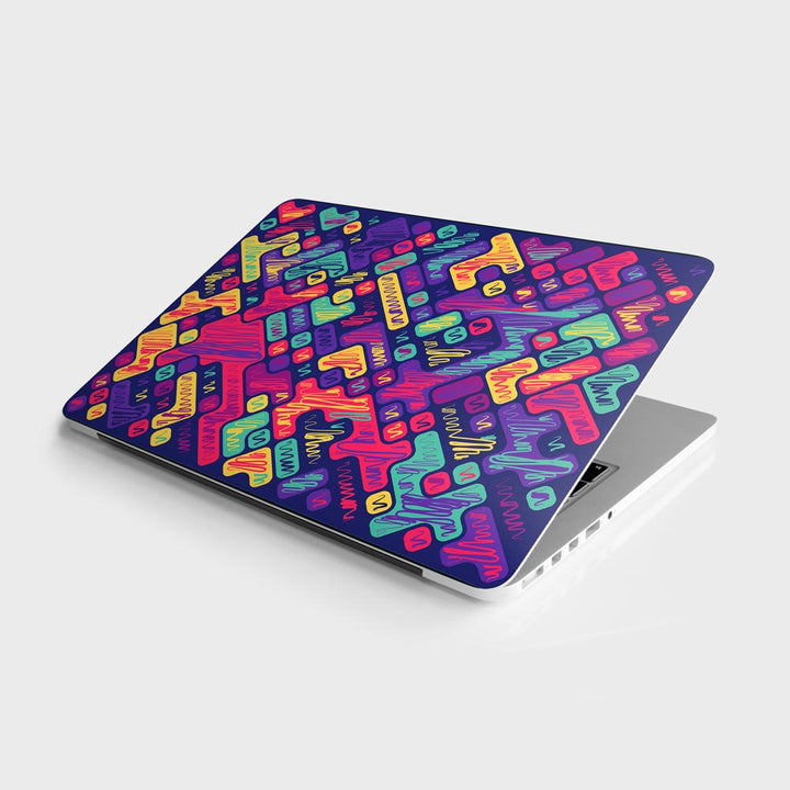 Colorfull Scribbled Blocks - Laptop Skins