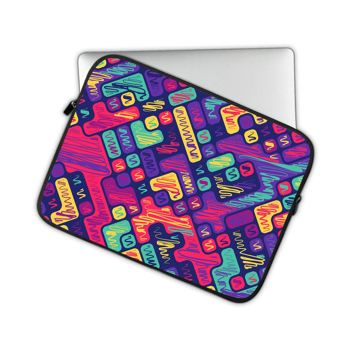 Colorful Scribbled Blocks  - Laptop Sleeve