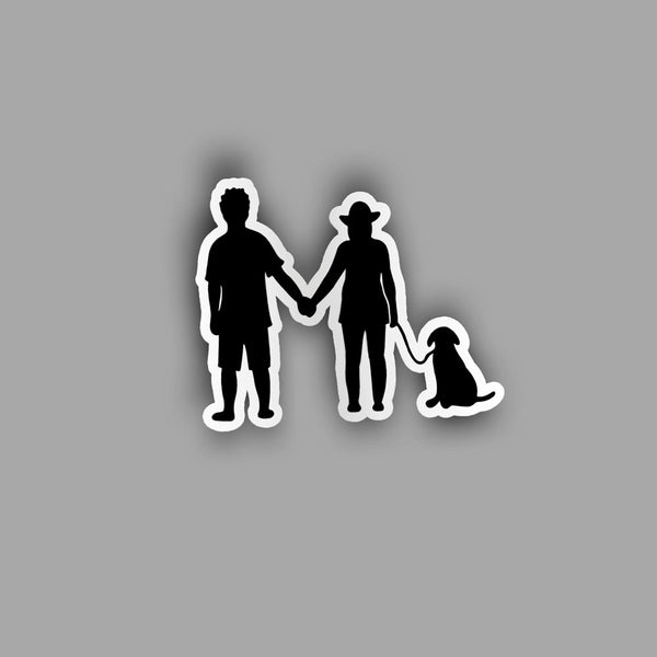 Couple - Dog - Sticker