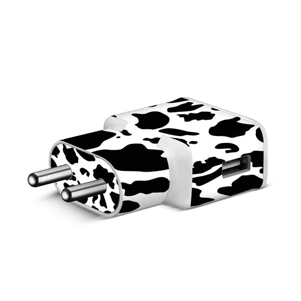 Cow Print 01- Samsung S8 Charger Skin