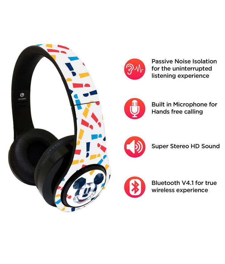 Crystal Mickey - Decibel Wireless On Ear Headphones By Sleeky India, Marvel Headphones, Dc headphones, Anime headphones, Customised headphones 
