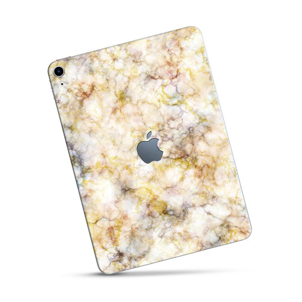 Crystal Yellow Marble - Apple Ipad Skin
