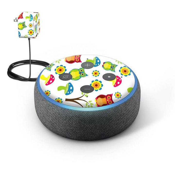 Cute Owl skin of Amazon Echo Dot (3rd Gen) by sleeky india