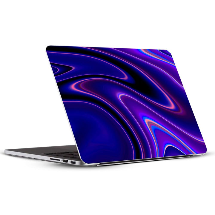 Dark Blue Liquid Marble - Laptop Skins