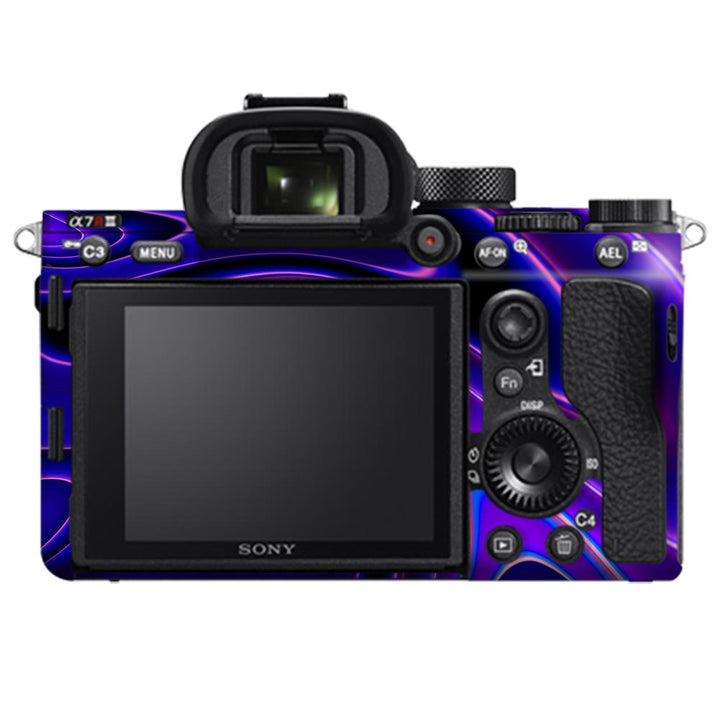Dark Blue Liquid Marble - Sony Camera Skins