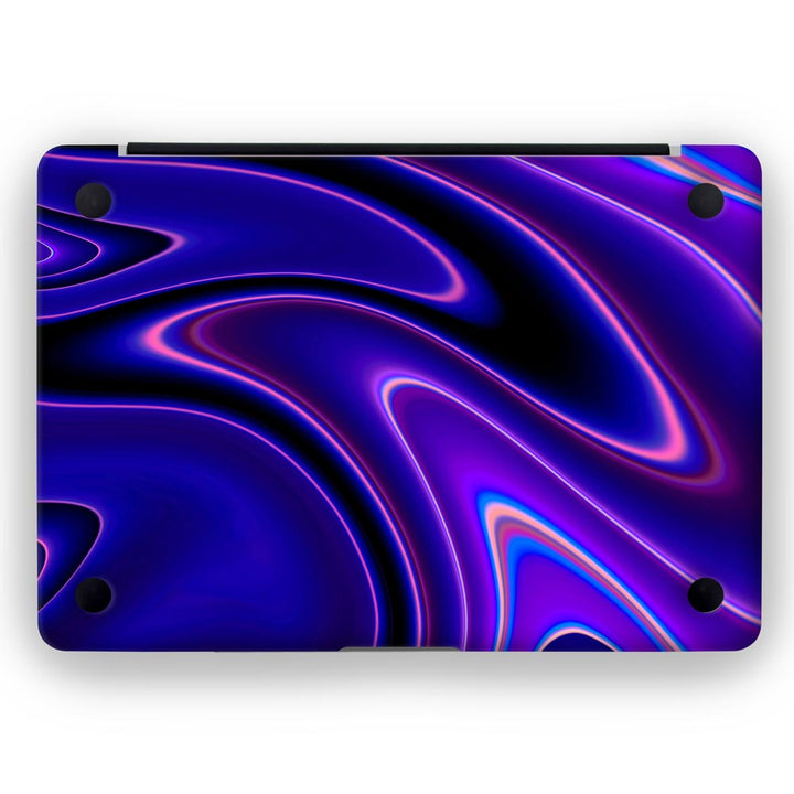 Dark Blue Liquid Marble - MacBook Skins