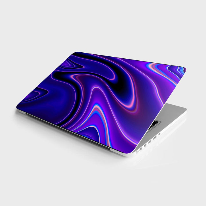 Dark Blue Liquid Marble - Laptop Skins