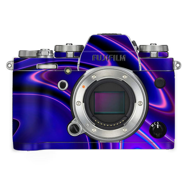 Dark Blue Liquid Marble - FujiFilm Camera Skin