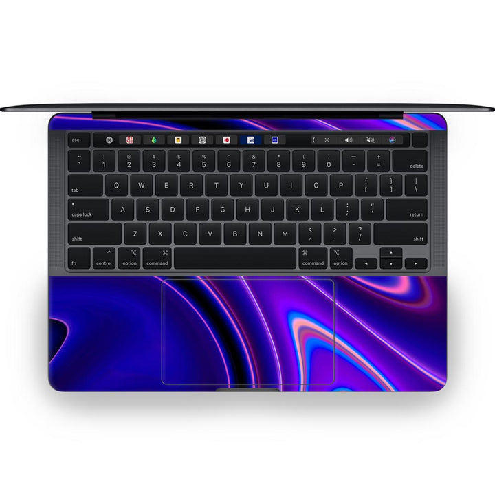 Dark Blue Liquid Marble - MacBook Skins