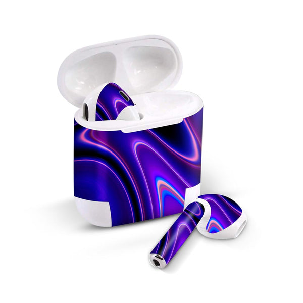 Dark Blue Liquid Marble - Airpods 1/2/3 Skin